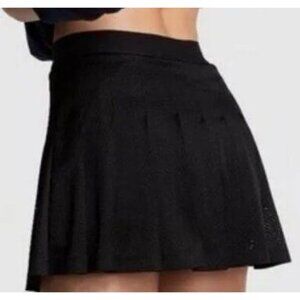 PINK By Victorias Secret Black Pleated Tennis Skirt Built In Shorts XL Skort